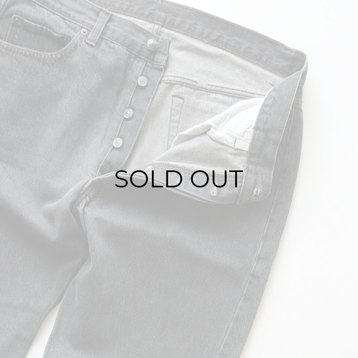 画像4: LEVI'S 501 BLACK DENIM PANTS "made in USA" 【W35 x L30.5 程度】 (4)