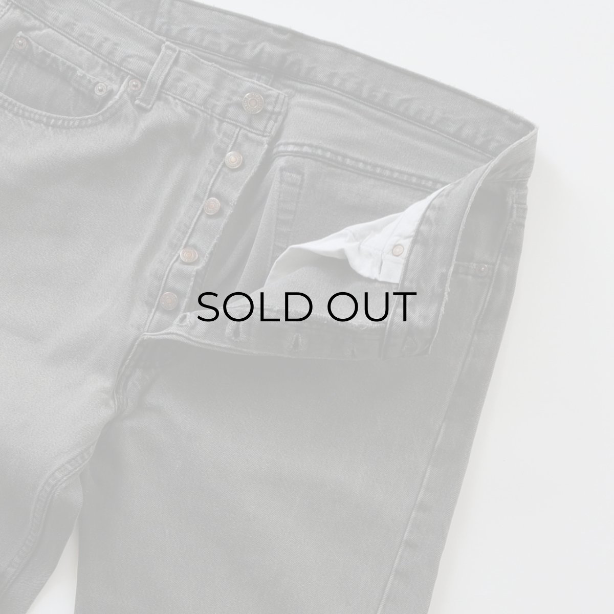 画像5: LEVI'S 501 BLACK DENIM PANTS "made in USA" 【W36 x L33 程度】 (5)