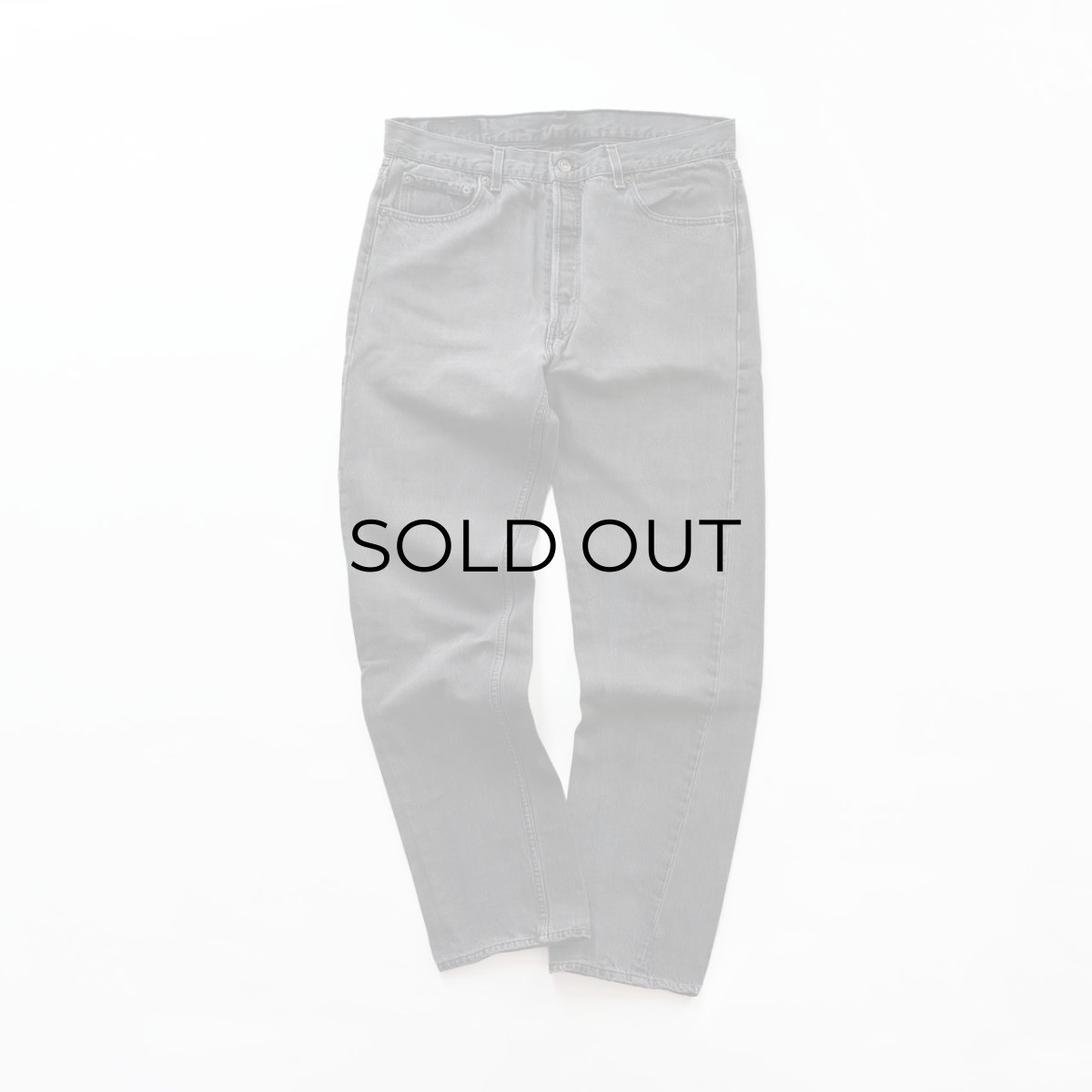 画像2: LEVI'S 501 BLACK DENIM PANTS "made in USA" 【W36 x L33 程度】 (2)
