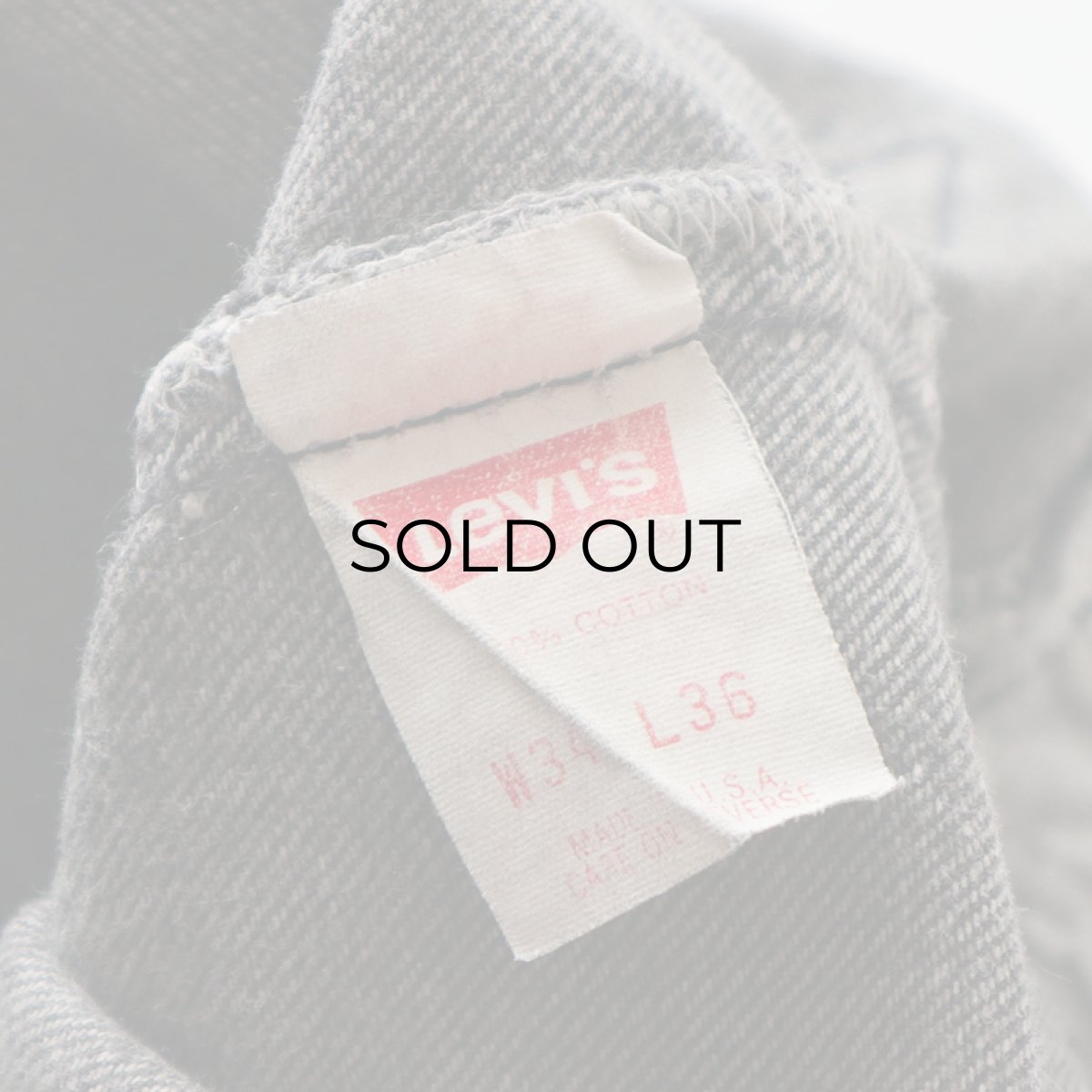 画像7: LEVI'S 501 ACID WASHED BLACK DENIM PANTS "made in USA" 【W34 x L36 程度】 (7)