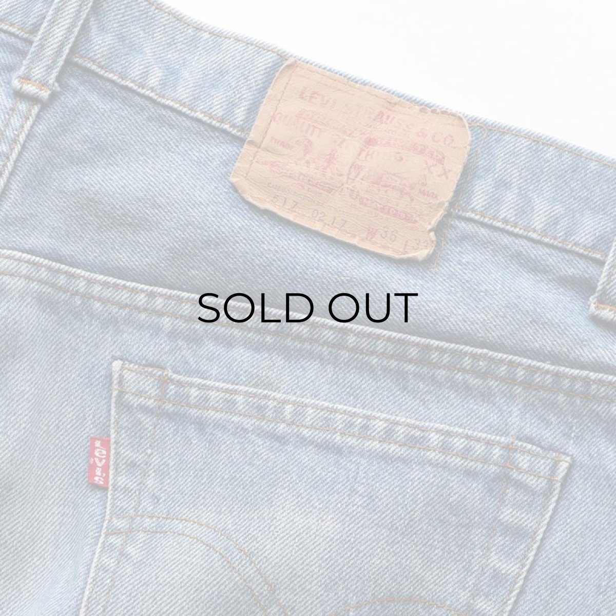 画像8: 〜80's LEVI'S 517 DENIM BOOTS CUT PANTS "INSEAM SINGLE" "made in USA" 【W36 x L33 程度】 (8)