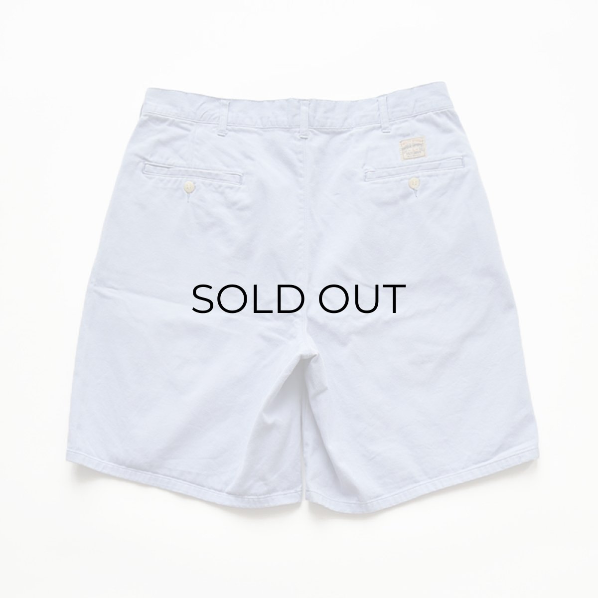 画像3: 〜90's Polo by Ralph Lauren "POLO CHINO" COTTON TWILL TUCK SHORTS 【W34 程度】 (3)