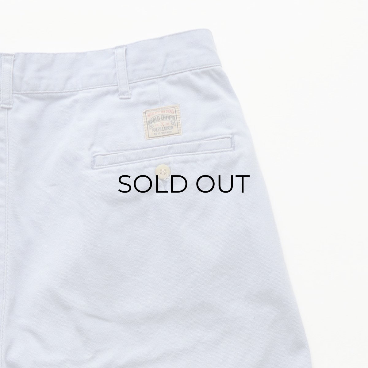 画像6: 〜90's Polo by Ralph Lauren "POLO CHINO" COTTON TWILL TUCK SHORTS 【W34 程度】 (6)