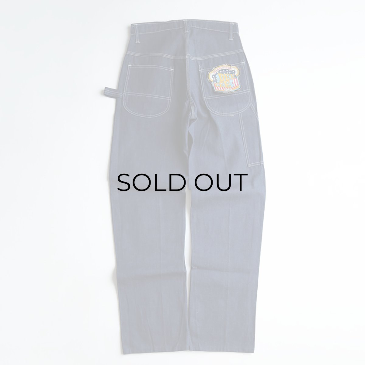 画像4: 〜80's WASHINGTON DEE CEE COTTON DENIM PAINTER PANTS "DEADSTOCK" 【SIZE : W31 x L35 程度】 (4)