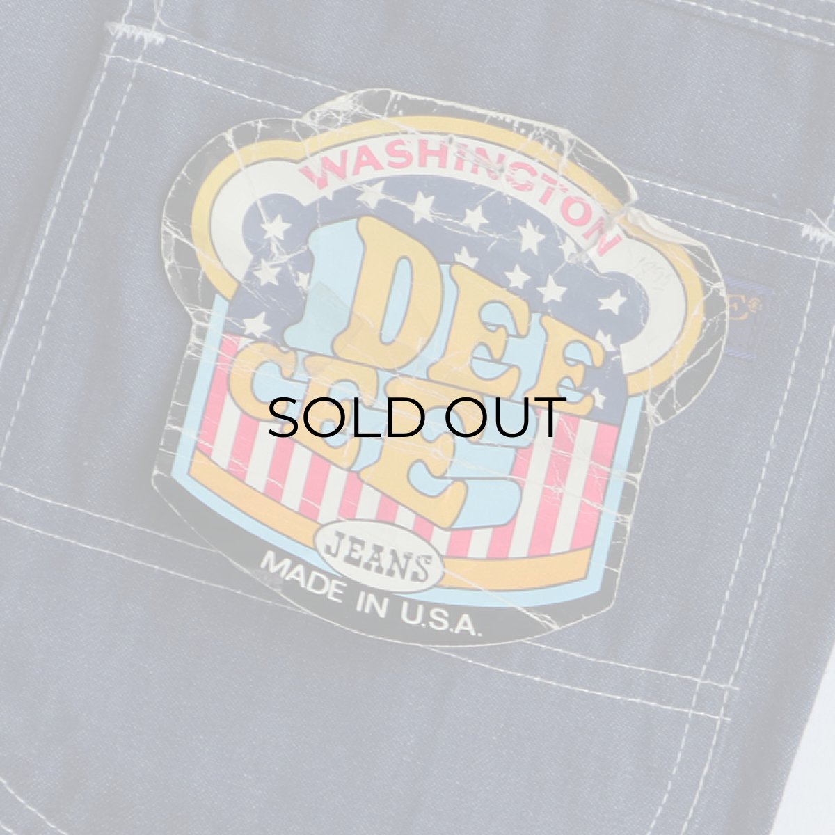 画像10: 〜80's WASHINGTON DEE CEE COTTON DENIM PAINTER PANTS "DEADSTOCK" 【SIZE : W31 x L35 程度】 (10)