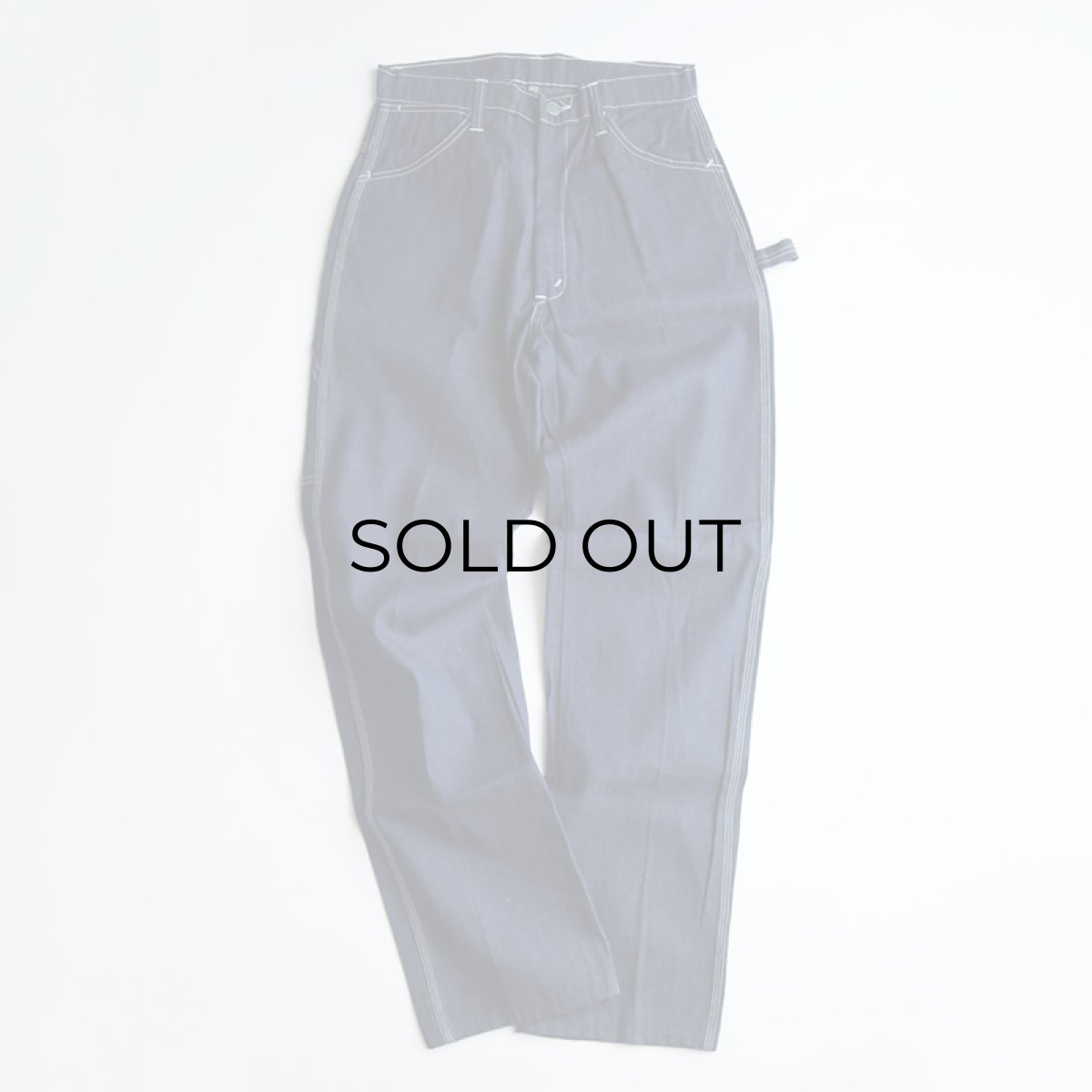 画像2: 〜80's WASHINGTON DEE CEE COTTON DENIM PAINTER PANTS "DEADSTOCK" 【SIZE : W31 x L35 程度】 (2)