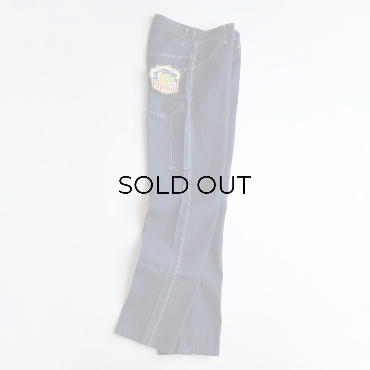 画像3: 〜80's WASHINGTON DEE CEE COTTON DENIM PAINTER PANTS "DEADSTOCK" 【SIZE : W31 x L35 程度】 (3)