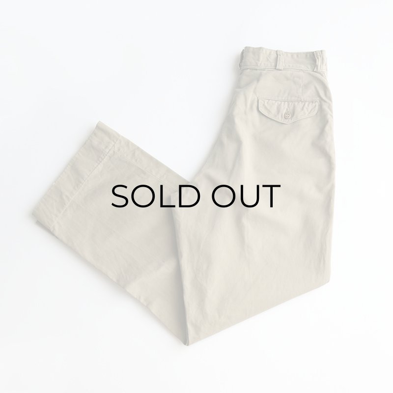 50's US MARINE CORPS COTTON TWILL KHAKI TROUSERS【W28 x L30
