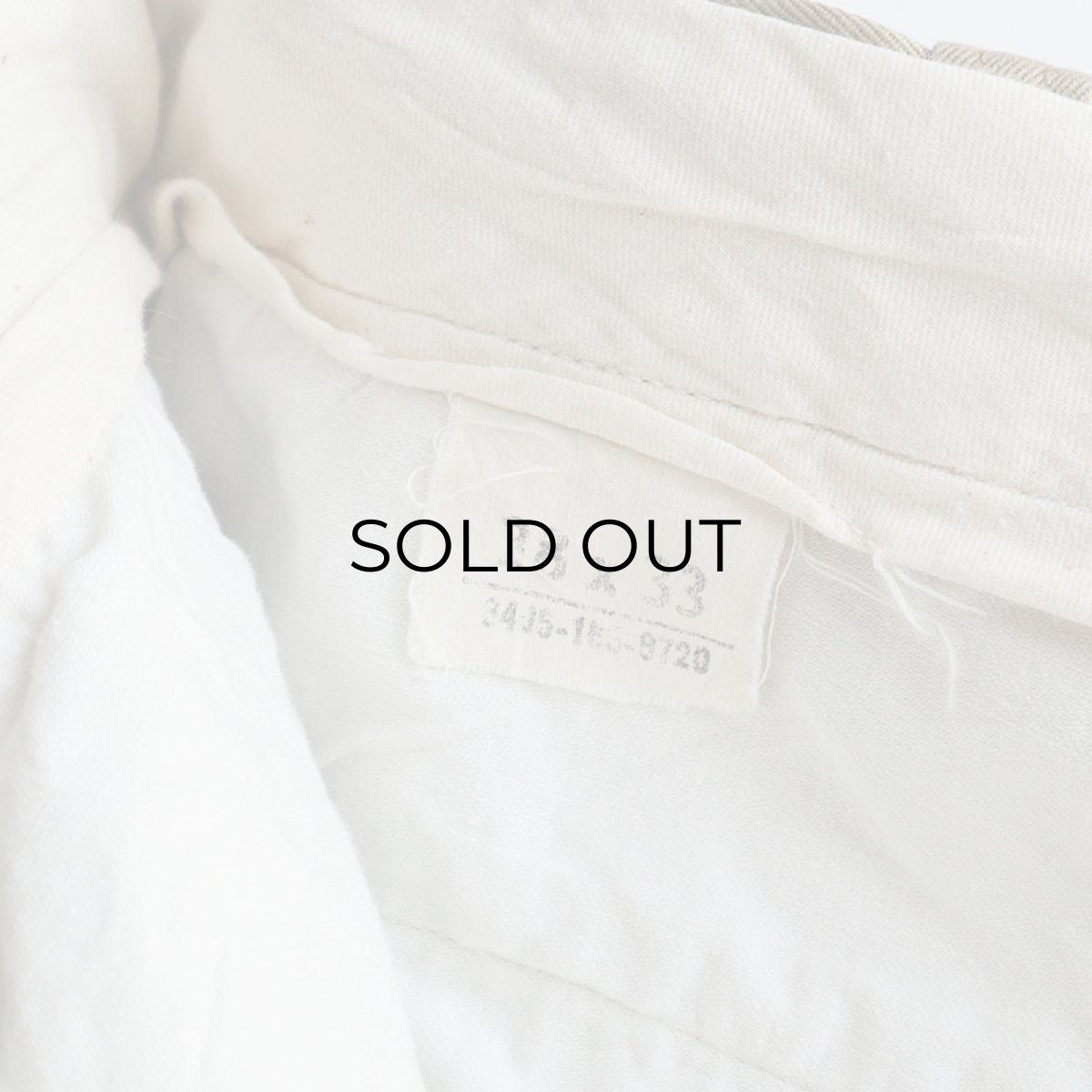 画像10: 60's US MILITARY COTTON TWILL KHAKI TROUSERS【W36 x L32 程度】 (10)