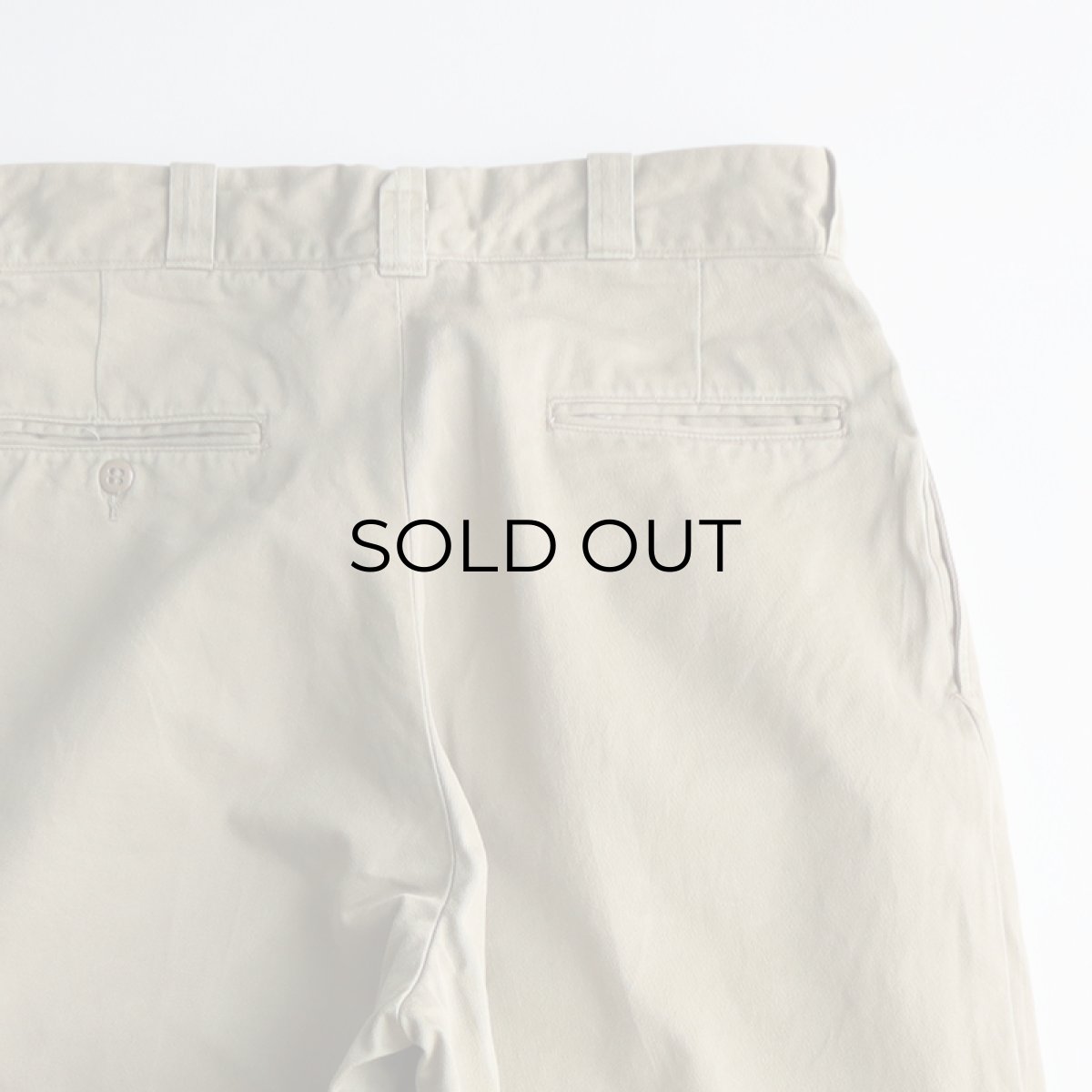 画像7: 60's US MILITARY COTTON TWILL KHAKI TROUSERS【W31 x L29.5 程度】 (7)