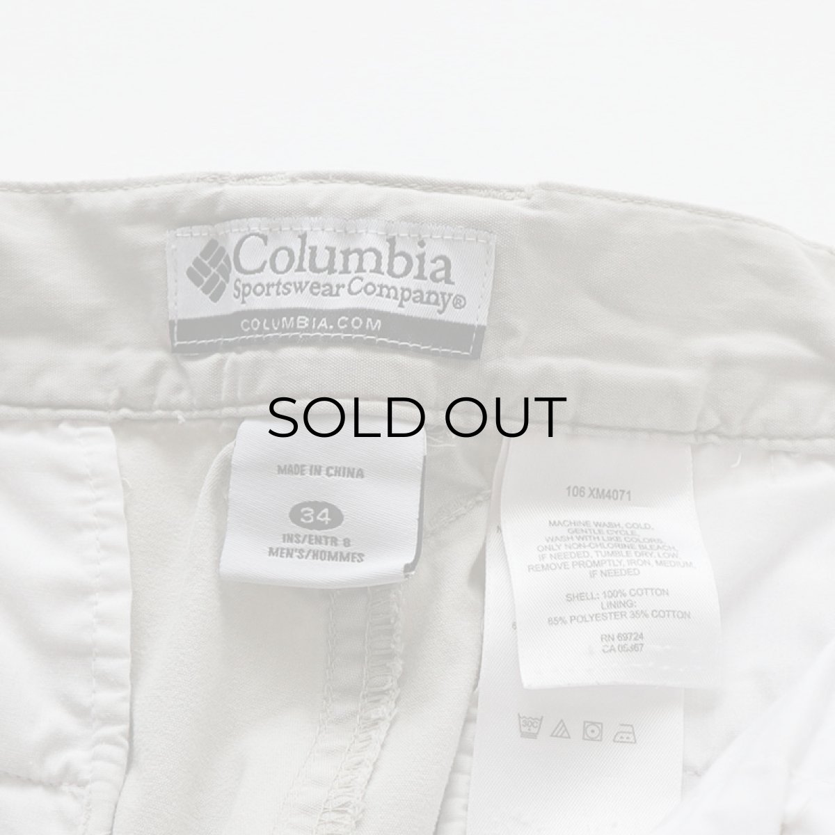 画像8: Columbia COTTON TUCK CARGO SHORTS 【W34 程度】 (8)