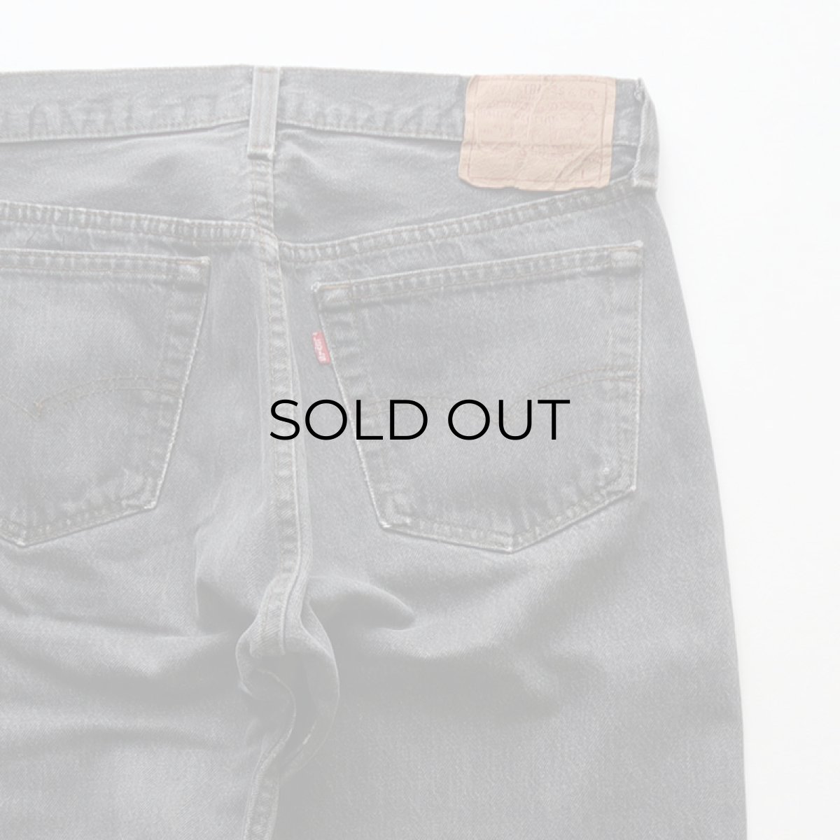 画像6: LEVI'S 501 BLACK DENIM PANTS "made in USA" 【W32 x L28.5 程度】 (6)