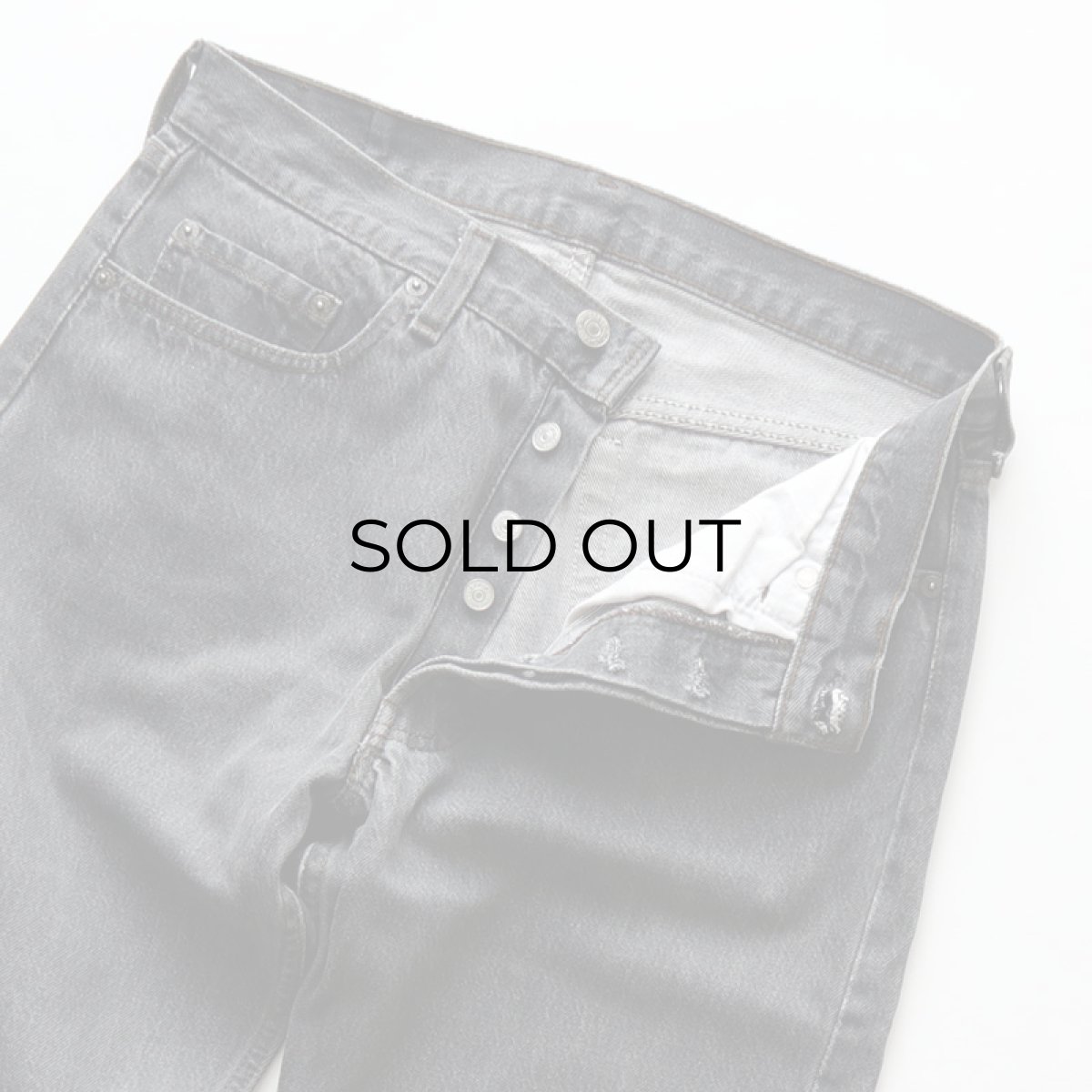 画像4: LEVI'S 501 BLACK DENIM PANTS "made in USA" 【W32 x L28.5 程度】 (4)