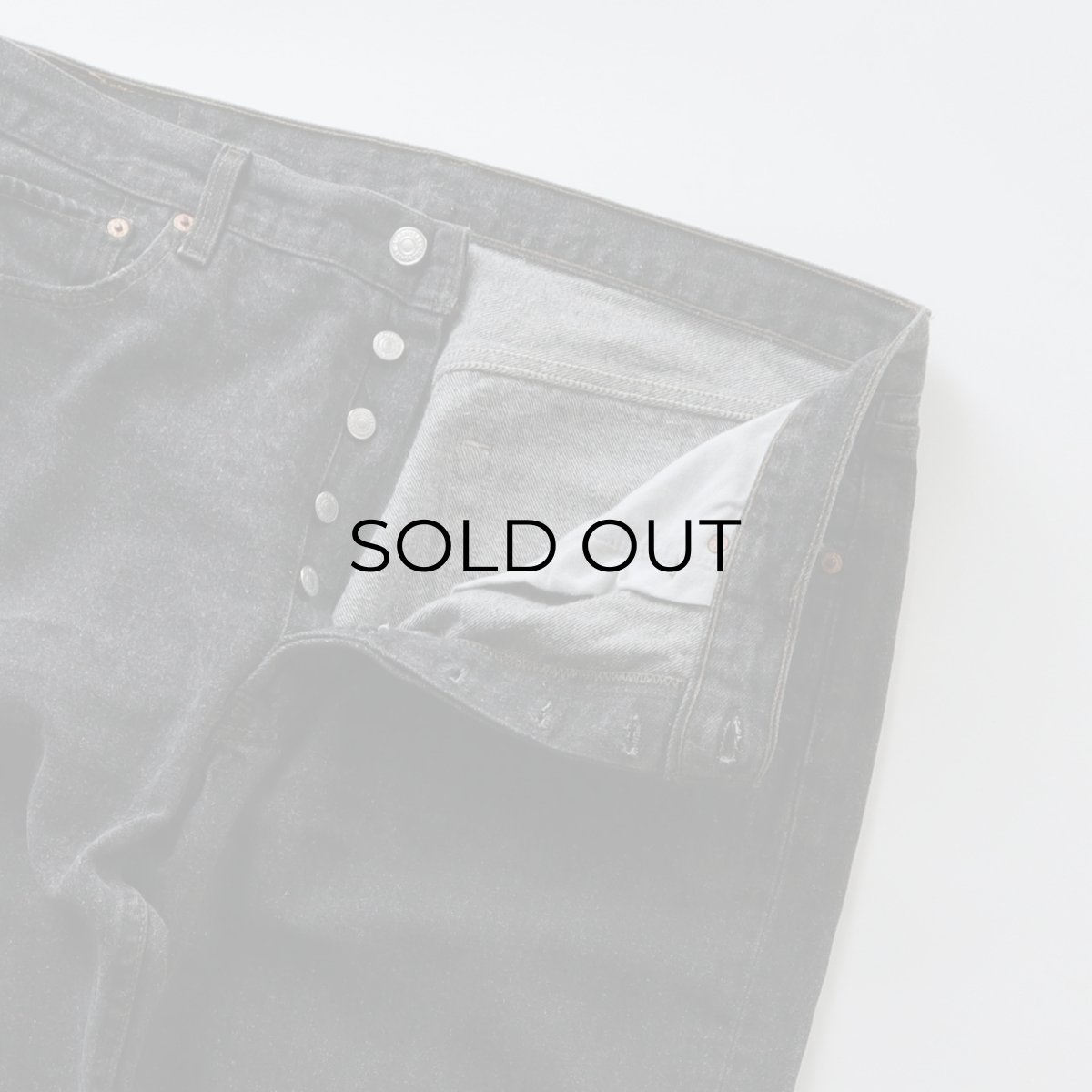 画像5: LEVI'S 501 BLACK DENIM PANTS "made in USA" 【W38 x L32 程度】 (5)