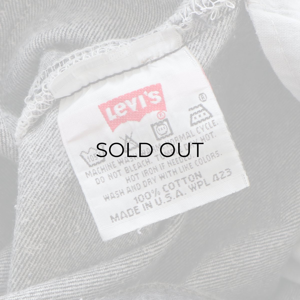 画像10: LEVI'S 501 BLACK DENIM PANTS "made in USA" 【W38 x L32 程度】 (10)