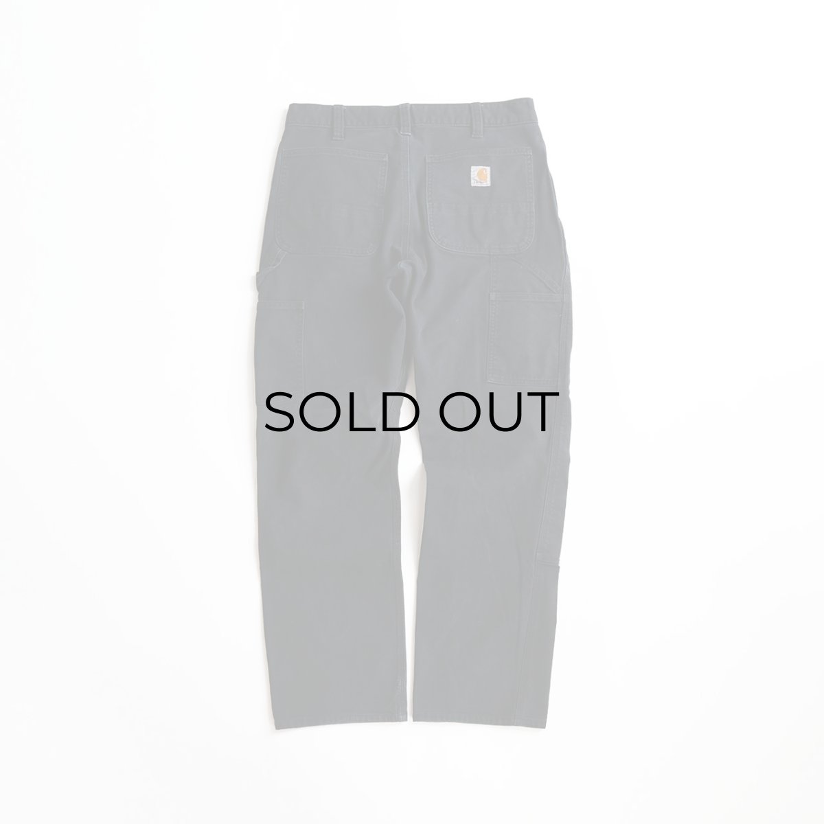 画像3: Carhartt BLACK COTTON DUCK W-KNEE PAINTER PANTS 【SIZE : W33 x L30.5 程度】 (3)