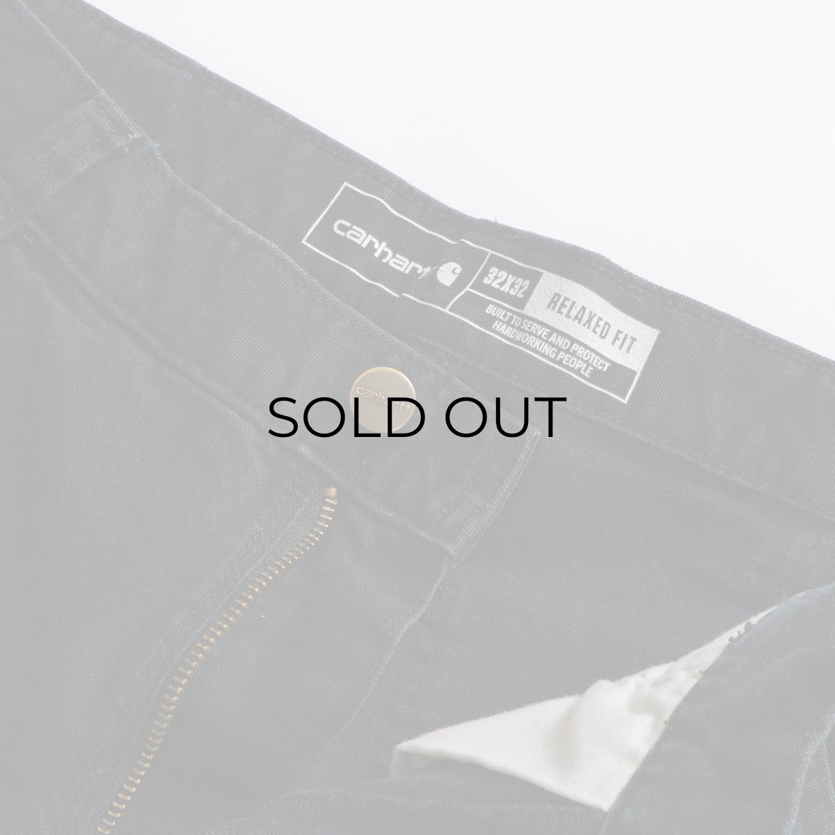 画像8: Carhartt BLACK COTTON DUCK W-KNEE PAINTER PANTS 【SIZE : W33 x L30.5 程度】 (8)