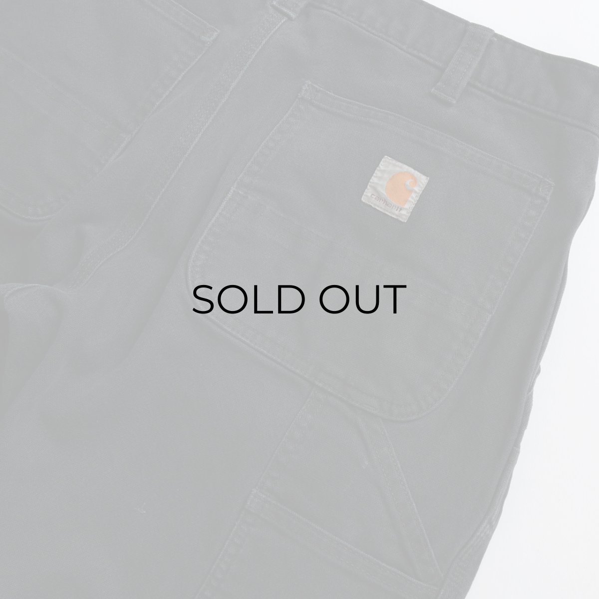 画像9: Carhartt BLACK COTTON DUCK W-KNEE PAINTER PANTS 【SIZE : W33 x L30.5 程度】 (9)