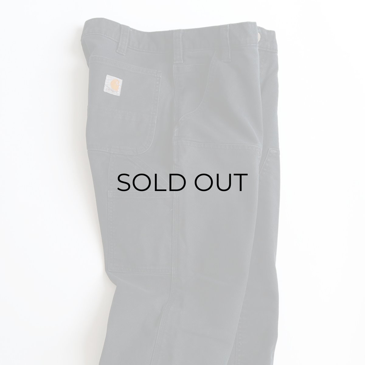 画像6: Carhartt BLACK COTTON DUCK W-KNEE PAINTER PANTS 【SIZE : W33 x L30.5 程度】 (6)