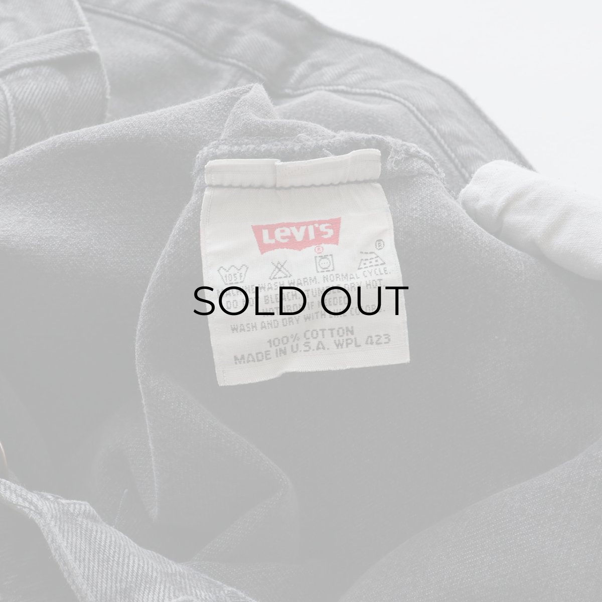 画像11: LEVI'S 501 BLACK DENIM PANTS "made in USA" "AS IS"【W36 x L30 程度】 (11)