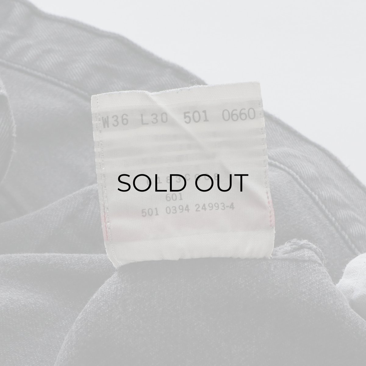 画像12: LEVI'S 501 BLACK DENIM PANTS "made in USA" "AS IS"【W36 x L30 程度】 (12)