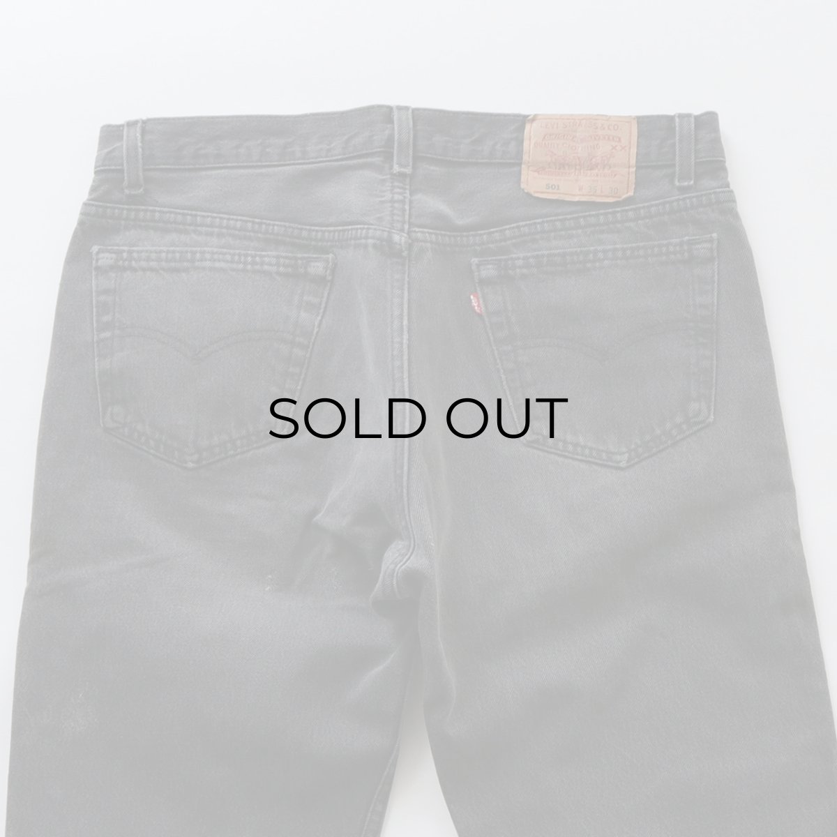 画像8: LEVI'S 501 BLACK DENIM PANTS "made in USA" "AS IS"【W36 x L30 程度】 (8)
