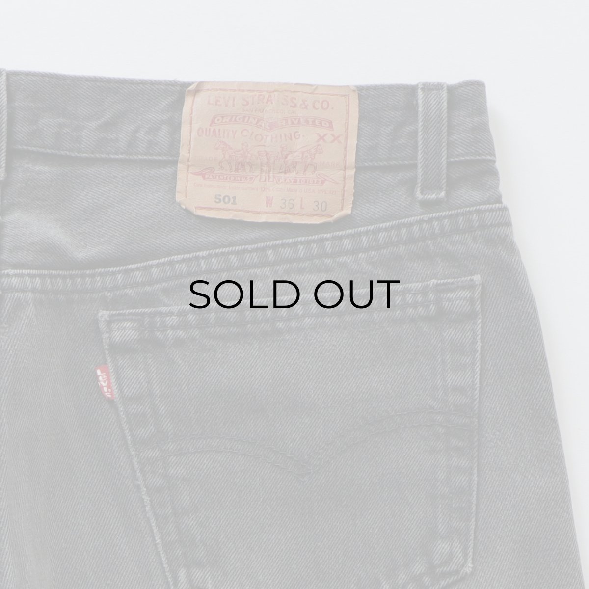 画像10: LEVI'S 501 BLACK DENIM PANTS "made in USA" "AS IS"【W36 x L30 程度】 (10)
