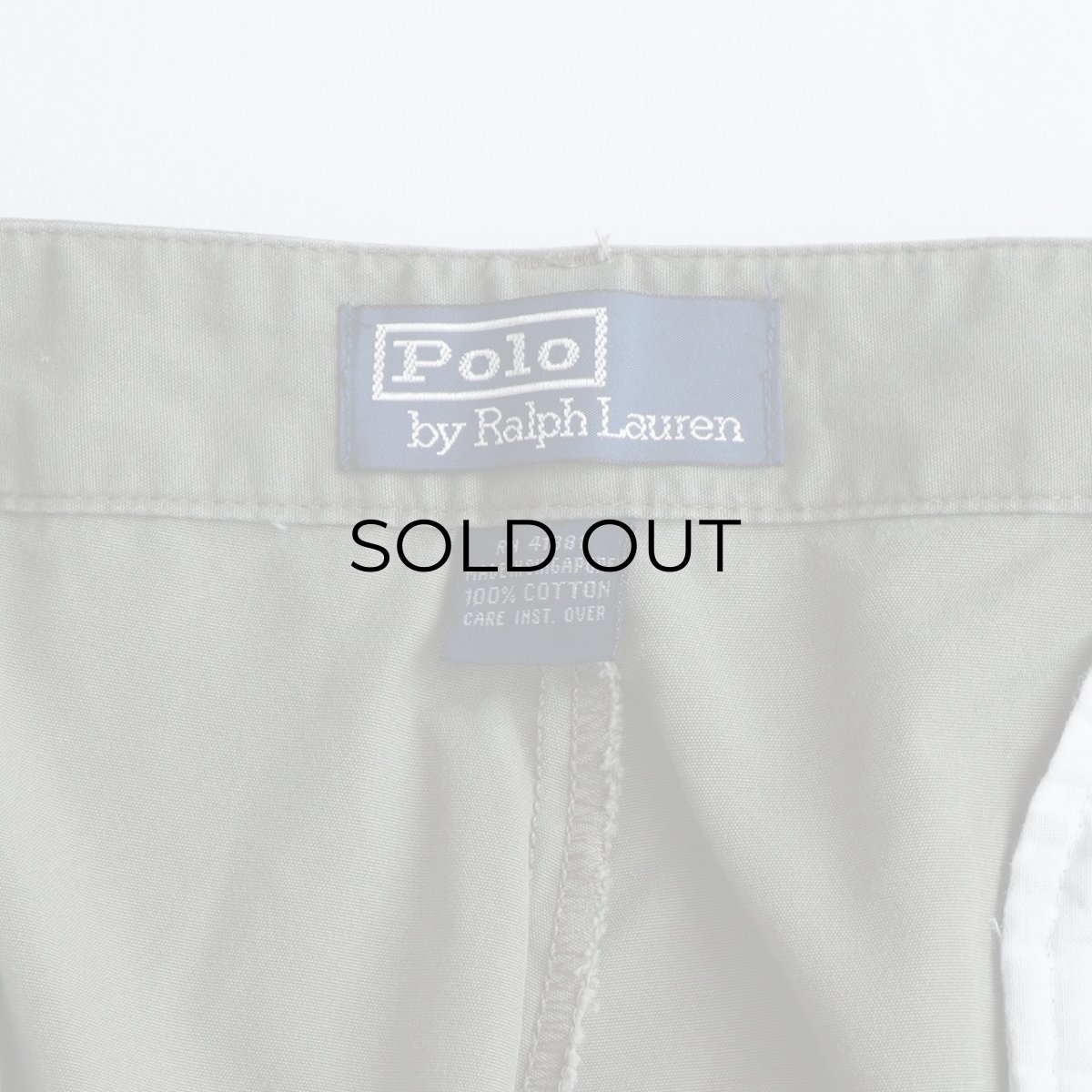 画像8: 〜00's Polo by Ralph Lauren COTTON POPLIN TUCK PANTS【W36 x L30 程度】 (8)