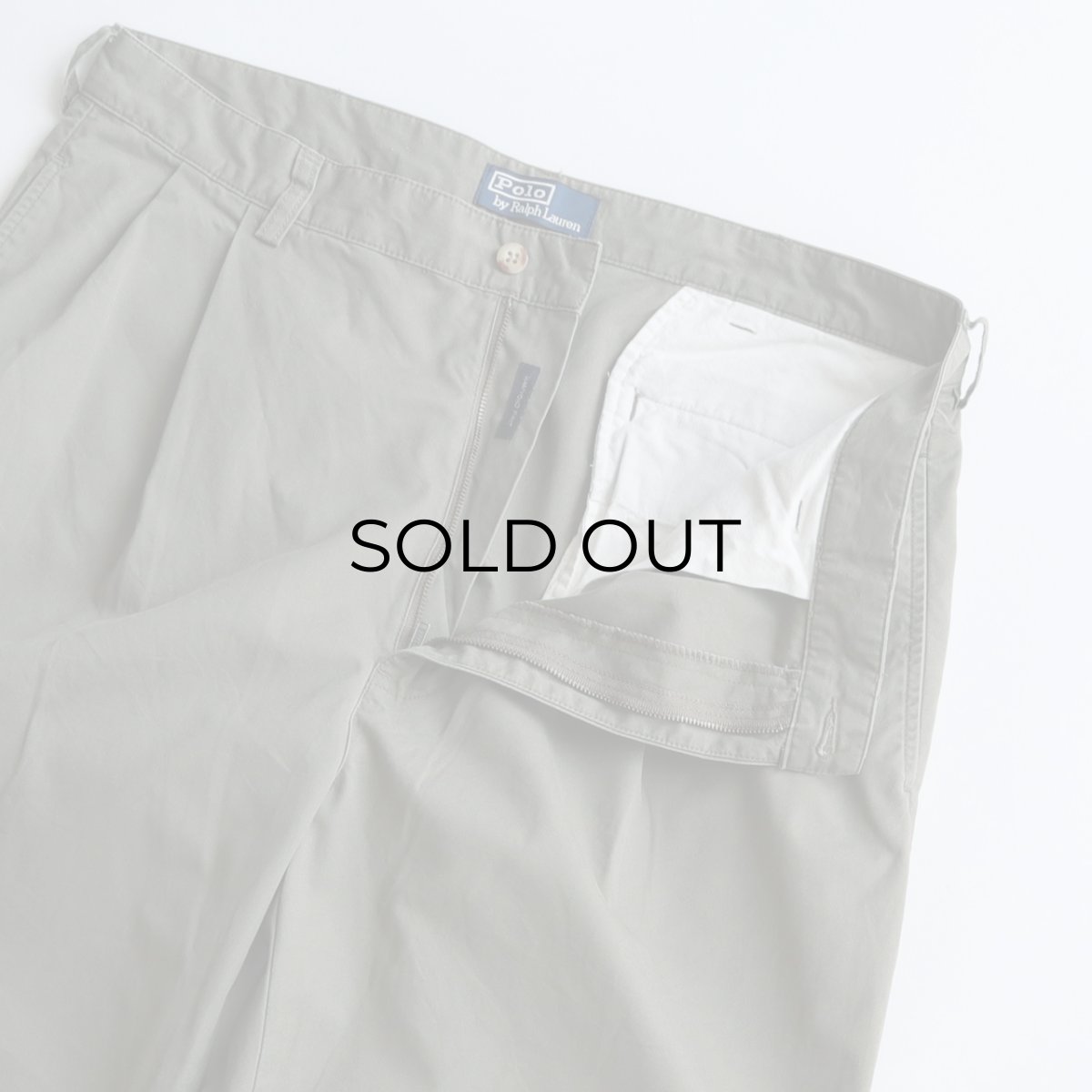 画像4: 〜00's Polo by Ralph Lauren COTTON POPLIN TUCK PANTS【W36 x L30 程度】 (4)