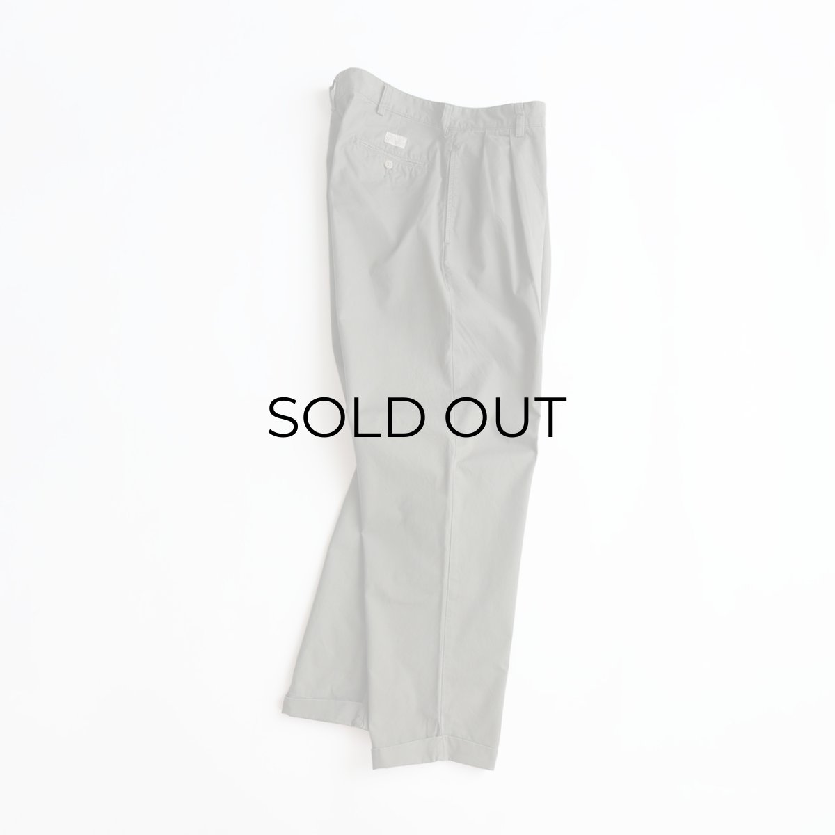 画像2: 〜00's Polo by Ralph Lauren COTTON POPLIN TUCK PANTS【W36 x L30 程度】 (2)