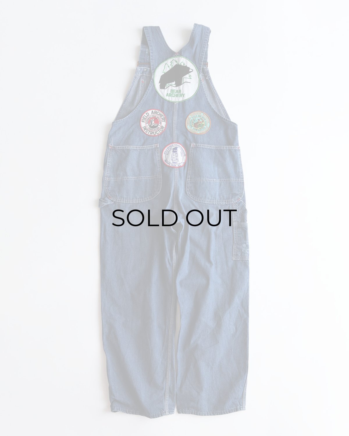 画像2: 〜70's BIG MAC COTTON DENIM OVERALL with PATCH (2)