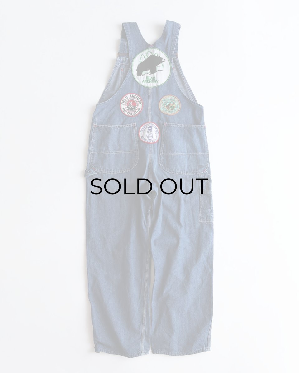 画像2: 〜70's BIG MAC COTTON DENIM OVERALL with PATCH (2)