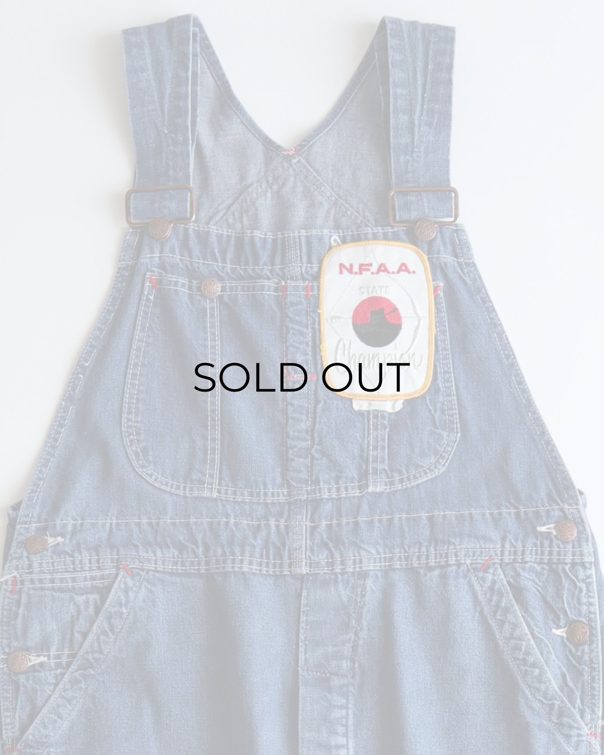 画像3: 〜70's BIG MAC COTTON DENIM OVERALL with PATCH (3)