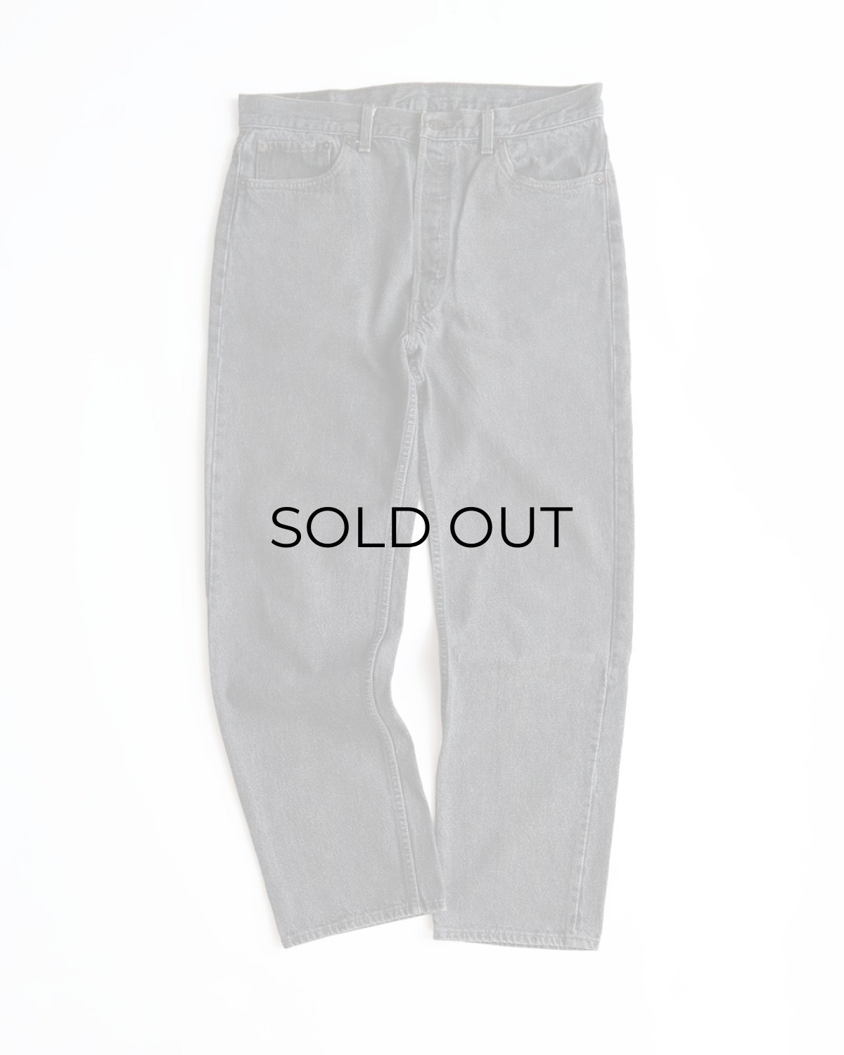 画像2: LEVI'S 501 BLACK DENIM PANTS "made in USA" 【W35 x L30 程度】 (2)