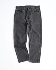 画像2: LEVI'S 501 BLACK DENIM PANTS "made in USA" 【W35 x L30 程度】 (2)