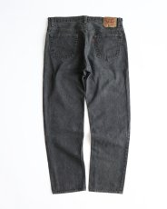 画像3: LEVI'S 501 BLACK DENIM PANTS "made in USA" 【W35 x L30 程度】 (3)