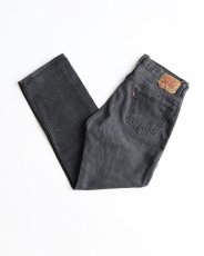 画像1: LEVI'S 501 BLACK DENIM PANTS "made in USA" 【W35 x L30 程度】 (1)