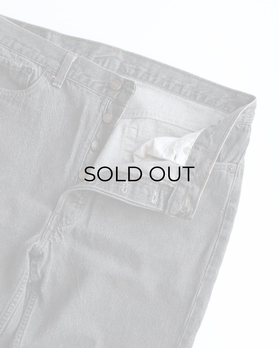 画像4: LEVI'S 501 BLACK DENIM PANTS "made in USA" 【W35 x L30 程度】 (4)