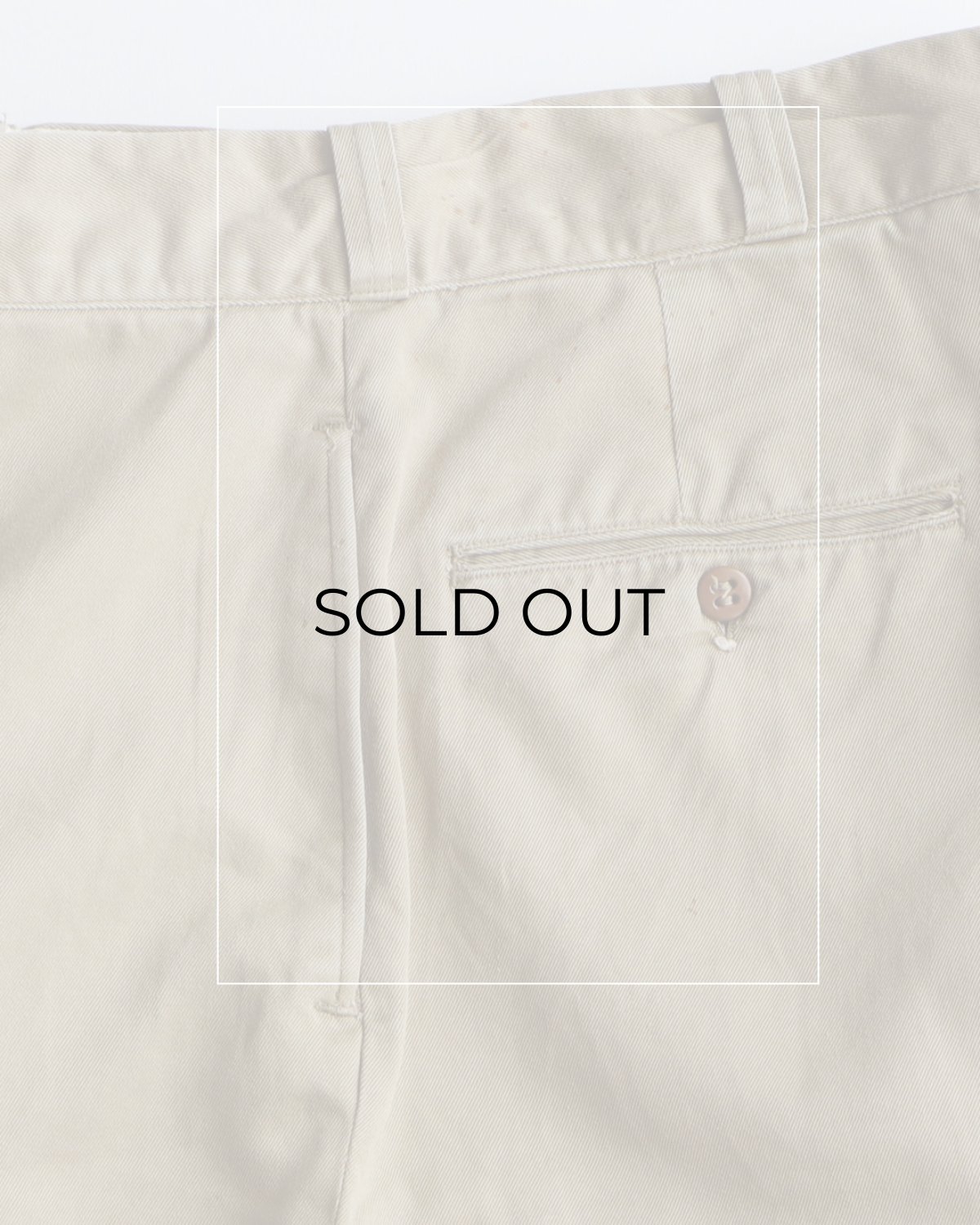 画像13: 50's US MILITARY COTTON TWILL KHAKI TROUSERS【W31 x L29 程度】 (13)