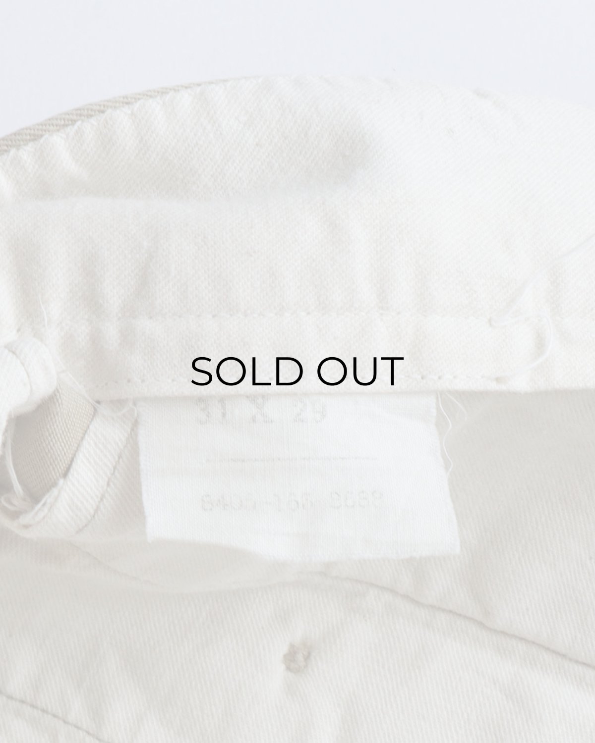 画像8: 50's US MILITARY COTTON TWILL KHAKI TROUSERS【W31 x L29 程度】 (8)