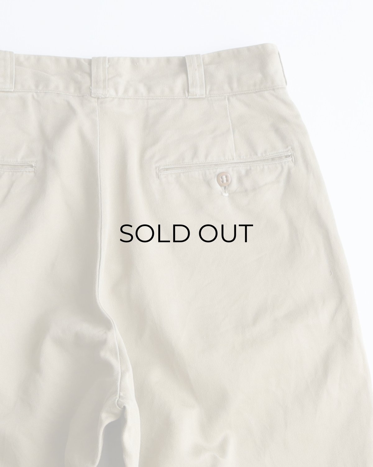 画像5: 50's US MILITARY COTTON TWILL KHAKI TROUSERS【W31 x L29 程度】 (5)