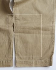 画像12: 50's US MILITARY COTTON TWILL KHAKI TROUSERS【W31 x L29 程度】 (12)