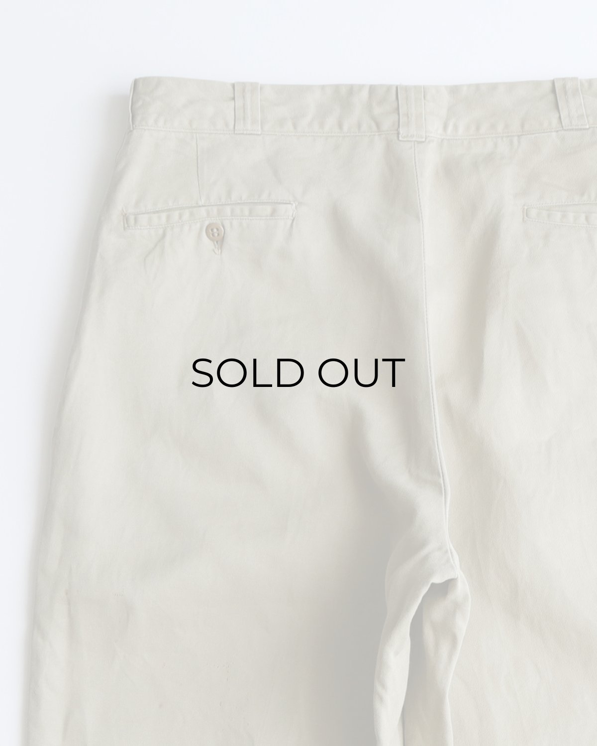 画像6: 60's US MILITARY COTTON TWILL KHAKI TROUSERS【W35 x L32 程度】 (6)