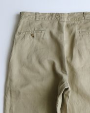 画像6: 60's US MILITARY COTTON TWILL KHAKI TROUSERS【W35 x L32 程度】 (6)