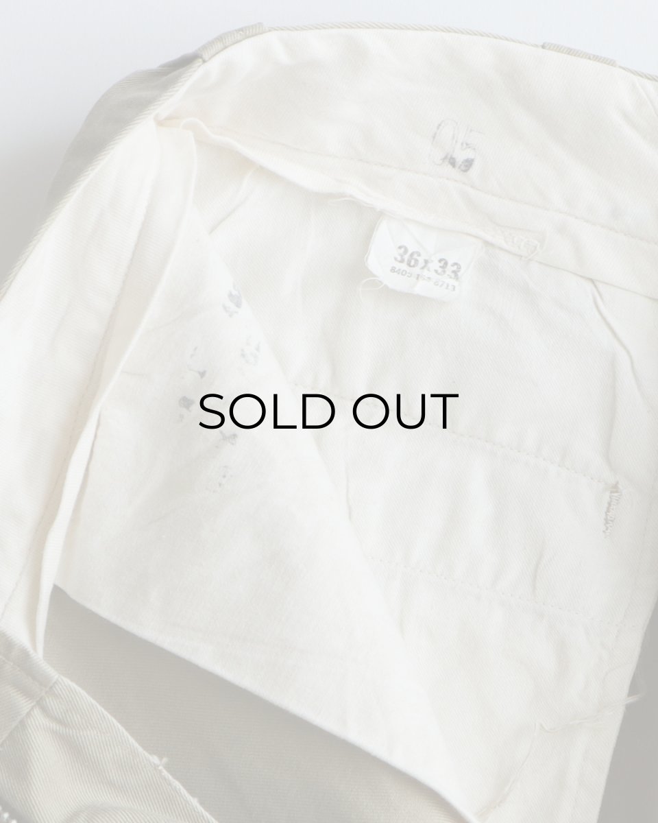 画像8: 60's US MILITARY COTTON TWILL KHAKI TROUSERS【W35 x L32 程度】 (8)