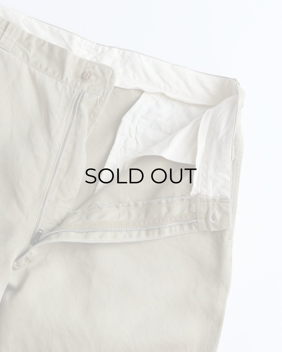 画像4: 60's US MILITARY COTTON TWILL KHAKI TROUSERS【W35 x L32 程度】 (4)