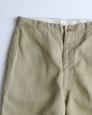 画像3: 60's US MILITARY COTTON TWILL KHAKI TROUSERS【W35 x L32 程度】 (3)