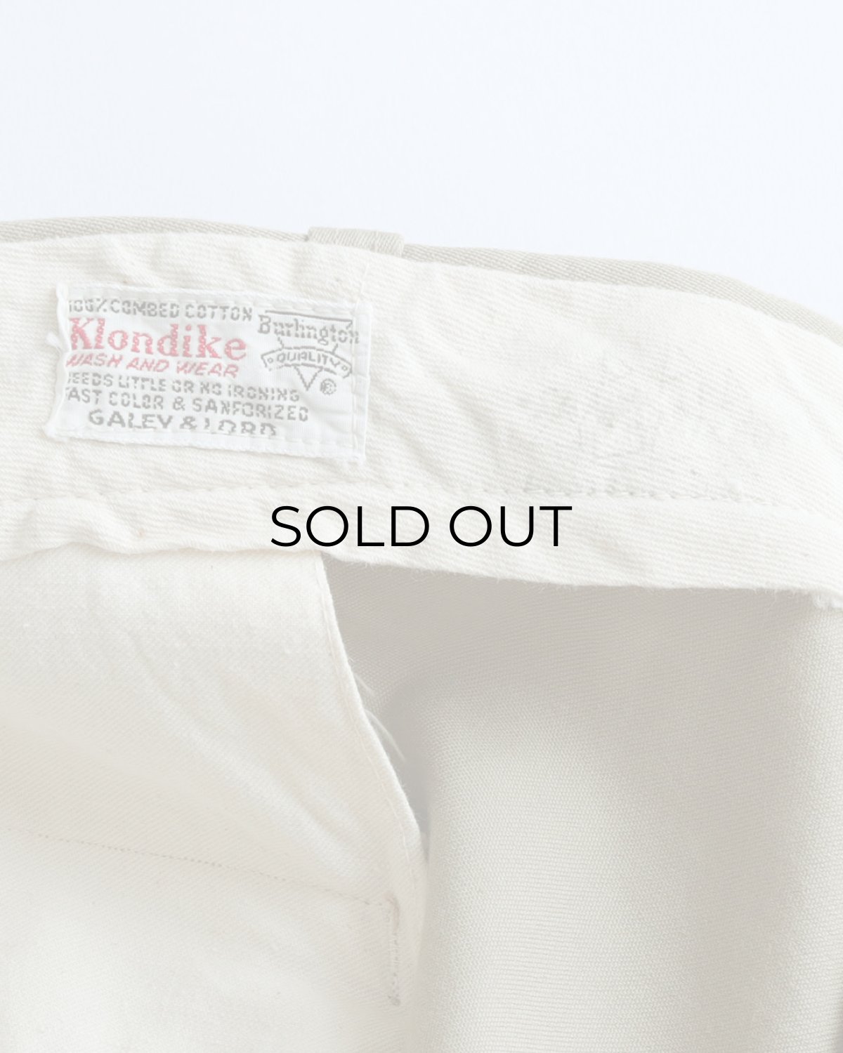 画像8: 〜60's Klondike COTTON TWILL WORK PANTS【W41 x L28 程度】 (8)