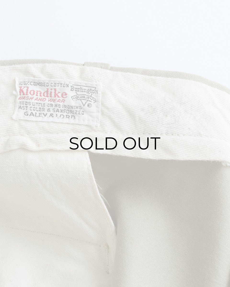 画像8: 〜60's Klondike COTTON TWILL WORK PANTS【W41 x L28 程度】 (8)