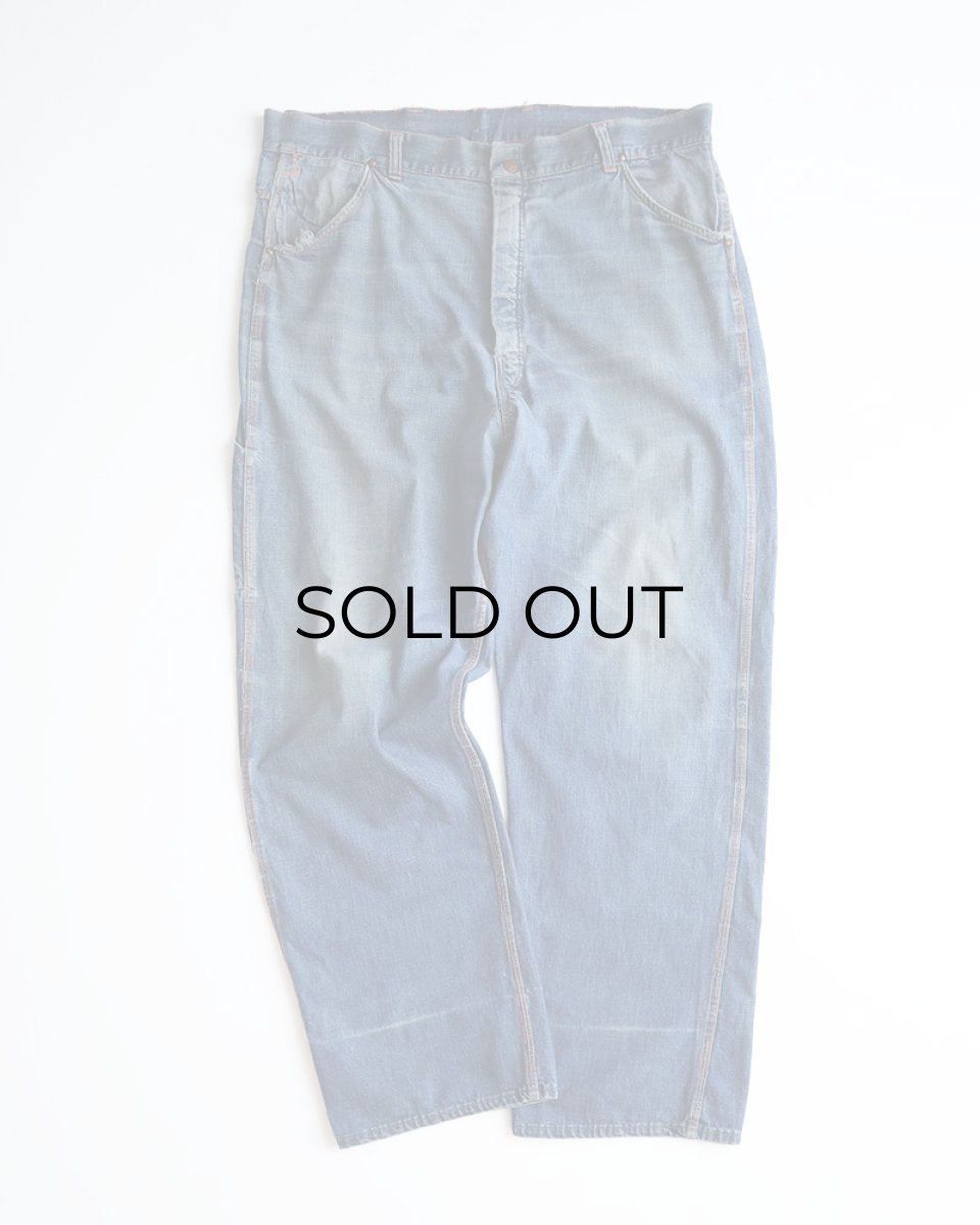 画像1: 50's-60's DEVIL DOG COTTON DENIM PAINTER PANTS　【W38 x L30 程度】 (1)